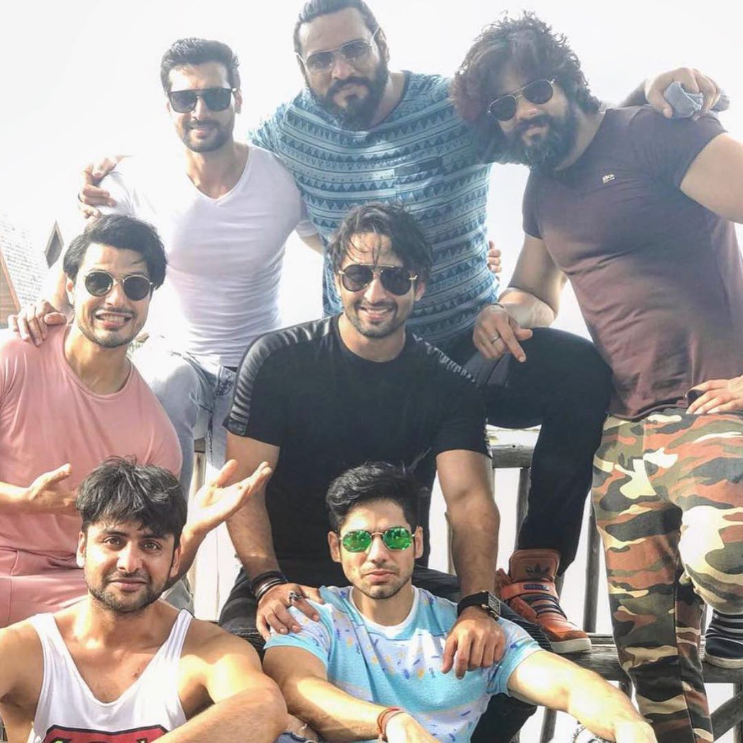 Mahabharat Arjun Actor Shaheer Sheikh Share Photos With Arpit Ranka Saurabh Raj Jain Saurav