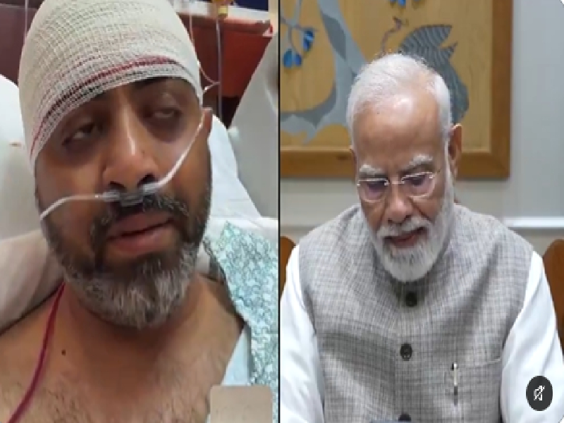 پی ایم مودی نے فلائی دبئی کے زخمی کیپٹن اسمت مچھارسے کی بات، بہادری کو سراہا