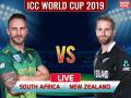 ICC World Cup 2019, NZ vs SA: न्यूजीलैंड ने साउथ अफ्रीका को हराया, दर्ज की सीजन की चौथी जीत - Hindi News | New Zealand vs South Africa Live Cricket Score updates, Live streaming, blog, match highlights, live commentary in hindi | Latest cricket News at Lokmatnews.in