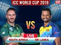 ICC World Cup 2019, SL vs SA: साउथ अफ्रीका ने श्रीलंका को 9 विकेट से हराया, दर्ज की टूर्नामेंट की दूसरी जीत - Hindi News | ICC World Cup 2019: Sri Lanka vs South Africa, Live Score, Live updates, Live streaming, Live blog, Match Highlights in Hindi | Latest cricket News at Lokmatnews.in