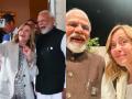 Narendra Modi-Giorgia Meloni Selfie: वायरल हुई पीएम मोदी संग जॉर्जिया मेलोनी की सेल्फी, इस अंदाज में दिखे दोनों दिग्गज - Hindi News | Italy Narendra Modi Giorgia Meloni selfie viral on social media G7 summit | Latest india News at Lokmatnews.in