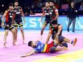 PKL 2019, UP Yoddha vs Bengaluru Bulls: यूपी योद्धा की शानदार वापसी, बुल्स को दी 12 अंकों से मात - Hindi News | PKL 2019: U.P. Yoddha Beat Bengaluru Bulls (45-33 ) | Latest kabaddi News at Lokmatnews.in