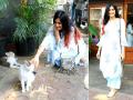 Pics: मुंबई में बिल्ली के साथ मस्ती करती नजर आईं बॉलीवुड एक्ट्रेस - Hindi News | Bollywood Actresss Adah Sharma spotted at Bandra with Cat, view pics photos images | Latest bollywood Photos at Lokmatnews.in