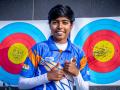 Women Compound Aarchery: अदिति स्वामी ने किया कारनामा, तीरंदाजी में विश्व चैंपियन बनीं, कल महिला कंपाउंड में स्वर्ण पर साधा था निशाना - Hindi News | Aditi Swami becomes senior world champion in women's compound archery in Berlin Jyoti Surekha Vennam, Aditi Swami Preneet Kaur scripted history gold medal | Latest other-sports News at Lokmatnews.in