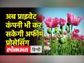 अब प्राइवेट कंपनी कर सकेगी अफीम प्रोसेसिंग,सरकार ने खोला रास्ता - Hindi News | Govt allows Private Sector in Opium Processing | Latest india Videos at Lokmatnews.in