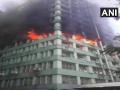 दिल्ली: पंडित दीनदयाल अंत्योदय भवन में लगी आग, मची अफरा-तफरी - Hindi News | Delhi: Fire breaks out on the 5th floor of Pandit Deendayal Antyodaya Bhawan at CGO Complex | Latest india News at Lokmatnews.in