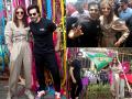 Sui Dhaaga Promotion: अनुष्का शर्मा और वरुण धवन ने इस अंदाज में क्लिक कराईं तस्वीरें - Hindi News | Sui Dhaaga Promotion: Anushka Sharma and Varun Dhawan Meet fans and click selfies at wilson college ,Charni road Mumbai | Latest bollywood Photos at Lokmatnews.in