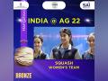 Asian Games 2023: महिला स्क्वैश टीम ने सेमीफाइनल में जीता कांस्य पदक - Hindi News | Asian Games 2023 Women's squash team won bronze medal in the semi-finals | Latest other-sports News at Lokmatnews.in