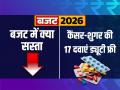 Budget 2026: जानें बजट में क्या हुआ सस्ता?, कपड़े, ईवी, दवाएं और सोलर... - Hindi News | budget-2026-what-gets-cheaper-clothes-ev-medicines-solar-price-cuts | Latest business Photos at Lokmatnews.in