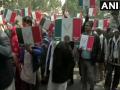 मंडी हाउस से संसद भवन तक CAA, NRC, NPR के खिलाफ मार्च, भारी पुलिस बल तैनात - Hindi News | Delhi: Protest march held from Mandi House to Parliament House against CAA,NRC,NPR | Latest india News at Lokmatnews.in
