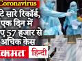 Coronavirus Outreak: India में पिछले 24 घंटे में आए 57 हजार से अधिक केस, अब तक 36511 लोगों की मौत - Hindi News | Coronavirus Oubreak: More than 57 thousand cases in India in the last 24 hours, so far 36511 people died | Latest india Videos at Lokmatnews.in