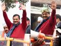 Delhi Election 2020: केजरीवाल ने किया रोड शो, कहा- परिवार के बड़े बेटे की तरह काम किया - Hindi News | Delhi vidhan sabha chunav 2020 Kejriwal road show delhi cm said work like elder son of family | Latest india Photos at Lokmatnews.in