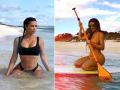 मॉडल किम कर्दाशियां बीच पर मना रहीं हैं छुट्टियां देखें तस्वीरें - Hindi News | Kim Kardashian hot and sexy beach images will make you go wild | Latest hot-sexy Photos at Lokmatnews.in