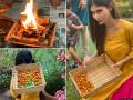 सोशल मीडिया पर बहुत तेजी से वायरल हो रही हैं मौनी रॉय का सेल्फ आइसोलेशन के दौरान हवन और अपने गार्डन से टमाटर तोड़ने की ये तस्वीरें, देखें शानदार Pics - Hindi News | Mouni Roy shares her personal time on social media | Latest bollywood Photos at Lokmatnews.in