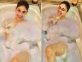 Bold pictures of Puja Gupta enjoying home quarantine in a bathtub goes viral! - Hindi News | Bold pictures of Puja Gupta enjoying home quarantine in a bathtub goes viral! | Latest entertainment Photos at Lokmattimes.com
