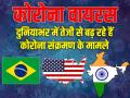 Coronavirus: दुनियाभर में तेजी से बढ़ रहे हैं कोरोना संक्रमण के मामले, देखें Covid-19 के ताजा आंकड़े - Hindi News | world live update coronavirus covid-19 positive cases total death america brazil russia india uk | Latest india Photos at Lokmatnews.in