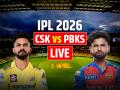 CSK vs PBKS Highlights: पंजाब किंग्स की 5 विकेट से जीत - Hindi News | CSK vs PBKS Live Score Ipl 2026 Chennai Super Kings vs Punjab Kings Live Match at Chennai MA Chidambaram Stadium | Latest cricket News at Lokmatnews.in