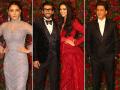 DeepVeer Reception Photos: शाहरुख खान, अनुष्का शर्मा समेत दीपिका-रणवीर की रिसेप्शन पार्टी में ये स्टार्स आए नजर, देखें पूरी लिस्ट - Hindi News | DeepVeer Reception Photos: Shah Rukh Khan, Anushka Sharma and B-Town Celebs Attend the party, Check Full List | Latest bollywood Photos at Lokmatnews.in