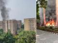 Delhi: ब्रह्मपुत्र अपार्टमेंट में लगी भीषण आग, इमारत में सांसदों के फ्लैट; आग बूझाने का काम जारी - Hindi News | Delhi massive fire broke out in Brahmaputra Apartments, housing MP flats efforts are underway to extinguish fire | Latest india News at Lokmatnews.in