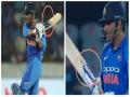 IND vs AUS: जिस कंपनी से नहीं था कॉन्ट्रैक्ट, उसके बल्ले से खेलते दिखे धोनी - Hindi News | India vs Australia: MS Dhoni uses two different bat sponsors in an innings for the 1st time | Latest cricket News at Lokmatnews.in
