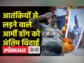 दुश्मनों से भिड़ने वाले आर्मी डॉग को सेना के अधिकारियों ने दी श्रद्धांजलि - Hindi News | Army officers pay tribute to army dog fighting with enemies | Latest india Videos at Lokmatnews.in
