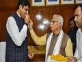 हरियाणा मंत्रिमंडल का विस्तार आज, दुष्यंत चौटाला को 11 विभाग आवंटित - Hindi News | Haryana Cabinet Expansion, Deputy CM Dushyant Chautala Gets Charge of 11 Departments | Latest india News at Lokmatnews.in