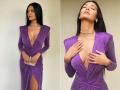 डीप नेक गाउन में ईशा गुप्ता ने फ्लॉन्ट किया ग्लैमरस फिगर, देखें वायरल तस्वीरें - Hindi News | Esha Gupta Photos in Violet Bodycon Gown see pics | Latest bollywood Photos at Lokmatnews.in