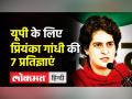 यूपी के लिए प्रियंका गांधी की 7 प्रतिज्ञाएं - Hindi News | Priyanka Gandhi flags off 'Pratigya Yatra'; promises farm loan waiver, 20 lakh jobs | Latest india Videos at Lokmatnews.in