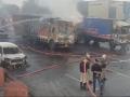 Jaipur Fire: हाईवे पर केमिकल से भरा टैंकर बना आग का गोला, 5 जिंदा जले; 37 लोग झुलसे - Hindi News | Jaipur Fire tanker filled with chemicals burst into flames on highway 5 burnt alive 37 people burnt | Latest india News at Lokmatnews.in