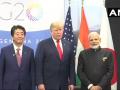 G-20 में डोनाल्ड ट्रंप, शिंजो आबे से मिले PM मोदी, कहा-जापान, अमेरिका और इंडिया का मतलब है जय - Hindi News | G20 Summit: PM Modi, US President Donald Trump and Japan PM Shinzo Abe meet on the sidelines | Latest india News at Lokmatnews.in
