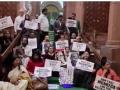 VB-G RAM G Bill: 'जी राम जी' विधेयक पारित होने पर विपक्ष का विरोध, रात भर संसद के बाहर दिया धरना - Hindi News | opposition staged an overnight sit-in in Parliament to protest the passage of the G Ramji G Bill | Latest india News at Lokmatnews.in