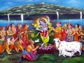 Govardhan Puja: ब्रज में गोवर्धन पूजा लोक धर्म की स्थापना का विजय पर्व... - Hindi News | Govardhan Puja Rangoli Designs bhagwan krishna Govardhan Puja in Braj victory festival establishment folk religion | Latest spirituality News at Lokmatnews.in