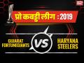 PKL 2019, Gujarat vs Haryana: हरियाणा स्टीलर्स ने गुजरात फॉर्च्यूनजायंट्स को 41-25 से हराया - Hindi News | Pro Kabaddi League 2019, Haryana Steelers vs Gujarat Fortune Giants Live Score Updates and Live Steaming | Latest kabaddi News at Lokmatnews.in