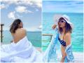 Hina Khan's backless and bikini pictures from Maldives vacation goes viral! - Hindi News | Hina Khan's backless and bikini pictures from Maldives vacation goes viral! | Latest entertainment Photos at Lokmattimes.com