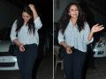 बिना मेकअप हुमा कुरैशी का लुक हुआ बांद्रा में स्पॉट, देखें Photos - Hindi News | Huma Qureshi Without Makeup Look Snapped at Vishesh films office in bandra | Latest bollywood Photos at Lokmatnews.in
