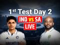 IND vs SA LIVE, 1st Test, Day 2: भारत बनाम दक्षिण अफ्रीका मैच लाइव स्कोर, कोलकाता के ईडन गार्डन्स से लाइव स्कोर अपडेट - Hindi News | IND vs SA 1st Test LIVE India vs South Africa Match Live Score Updates from Eden Gardens Kolkata | Latest cricket News at Lokmatnews.in