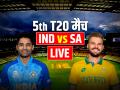IND vs SA Live Score, 5th T20I: जॉर्ज लिंडे आउट, साउथ अफ्रीका का स्कोर 163/7 - Hindi News | IND vs SA Live Score-5th-T20I-India-vs-South-Africa-Live-updates-Narendra-Modi-stadium | Latest cricket News at Lokmatnews.in
