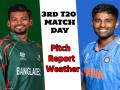 IND vs BAN 3rd T20 Pitch Report, Weather: भारत बनाम बांग्लादेश मैच में बारिश करेगी मजा किरकिरा? जानें हैदराबाद के मौसम का हाल और पिच रिपोर्ट - Hindi News | IND vs BAN 3rd T20 Hyderabad Pitch Report Weather forecast Know the weather condition and pitch report of Hyderabad | Latest cricket News at Lokmatnews.in