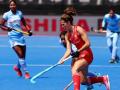 Women's Hockey World Cup, India Vs England: भारत ने इंग्लैंड को 1-1 से बराबरी पर रोका - Hindi News | women hockey world cup india vs england live update pool b match | Latest hockey News at Lokmatnews.in