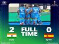 Hockey World Cup 2023: हॉकी विश्वकप में भारत का शानदार आगाज, पहले मुकाबले में स्पेन को 2-0 से हराया - Hindi News | Hockey World Cup 2023 Indian Hockey Team on an impressive 2-0 victory over Spain | Latest other-sports News at Lokmatnews.in