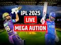 IPL 2025 Mega Aution Day 1: 27 करोड़ में ऋषभ पंत, 26.75 करोड़ के श्रेयस अय्यर, आईपीएल 2025 मेगा ऑक्शन लाइव, नीलामी की पूरी लिस्ट, किस खिलाड़ी पर लगी सबसे बड़ी बोली? - Hindi News | IPL 2025 Mega Aution LIVE Indian Premier League team players full list with price sold unsold | Latest cricket News at Lokmatnews.in