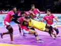 PKL 2019: आखिरी घरेलू लीग मैच में तेलुगू टाइटंस से भिड़ेगी जयपुर की टीम, दोनों टीमों को हर हाल में चाहिए जीत - Hindi News | Pro Kabaddi League 2019: Jaipur Pink Panthers vs Telugu Titans Match Preview and Team Analysis | Latest kabaddi News at Lokmatnews.in