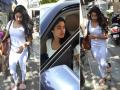 Pics: जाह्नवी कपूर का नया लुक हुआ कैमरे में कैद, आप भी देखें - Hindi News | Janhvi Kapoor spotted at bandra, see pics photos hd images | Latest bollywood Photos at Lokmatnews.in