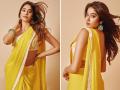 Janhvi Kapoor sizzles in yellow saree, see pics - Hindi News | Janhvi Kapoor sizzles in yellow saree, see pics | Latest entertainment Photos at Lokmattimes.com