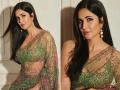 Katrina Kaif Saree Look: ट्रान्सपरंट साडीमध्ये कतरिना कैफच्या सौंदर्यला लागले चार चांद, फोटो व्हायरल - Marathi News | Katrina Kaif applied desi tadka in green transparent saree pictures went viral on social media | Latest filmy Photos at Lokmat.com