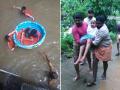 केरल बाढ़: इन तस्वीरों को देखकर बढ़ जाएगा मानवता पर आपका यकीन - Hindi News | Kerala Flood Rescue: see heart touching photos of Kerala flood relief operation | Latest india Photos at Lokmatnews.in