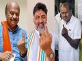 Karnataka Assembly Elections 2023: शुरुआती रुझानों में भाजपा-कांग्रेस के बीच कांटे की टक्कर, जेडीएस भी रेस में - Hindi News | Karnataka Assembly Elections 2023: Close fight between BJP and Congress in early trends | Latest india News at Lokmatnews.in
