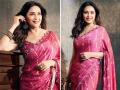 पिंक साड़ी में माधुरी दीक्षित ने शेयर कीं खूबसूरत तस्वीरें, बढ़ीं फैंस की सांसें - Hindi News | Madhuri Dixit shared beautiful pictures in pink sare see pics | Latest bollywood Photos at Lokmatnews.in