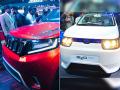 Auto Expo 2018: Mahindra की E20 NXT और Stinger हुई शोकेस, देखें तस्वीरें - Hindi News | auto expo event 2018 Mahindra unveiled electric car e20 nxt and stinger in india, see pics | Latest automobile Photos at Lokmatnews.in