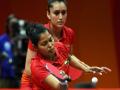CWG 2018: टेबल टेनिस में मनिका बत्रा और मौमा दास की जोड़ी ने जीता सिल्वर मेडल - Hindi News | cwg 2018 table tennis manika batra mouma das won women doubles silver medal | Latest table-tennis News at Lokmatnews.in